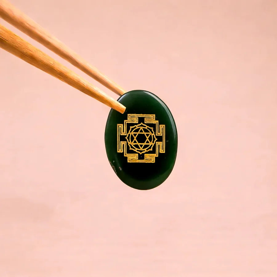 Laxmi jade coin