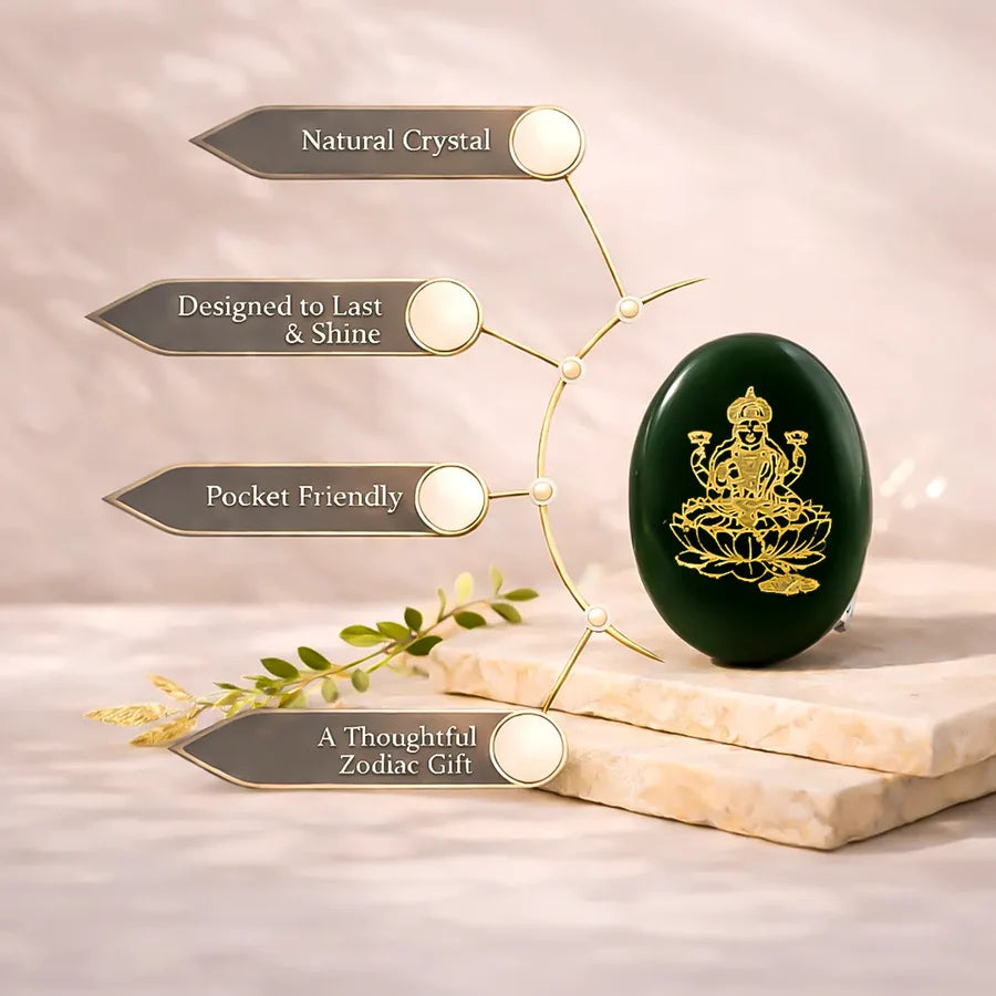 Laxmi jade coin
