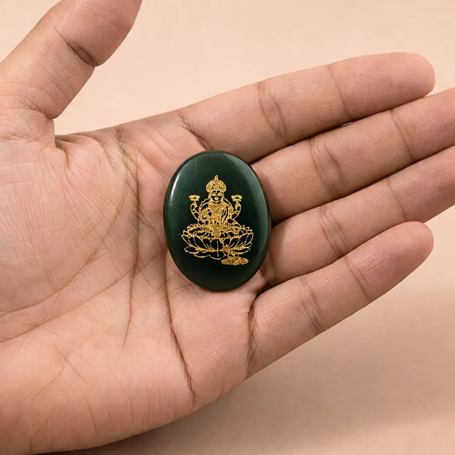 Laxmi jade coin
